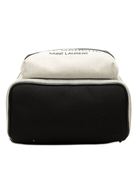 Saint Laurent Rive Gauche Backpack White Linen Leather main image 7